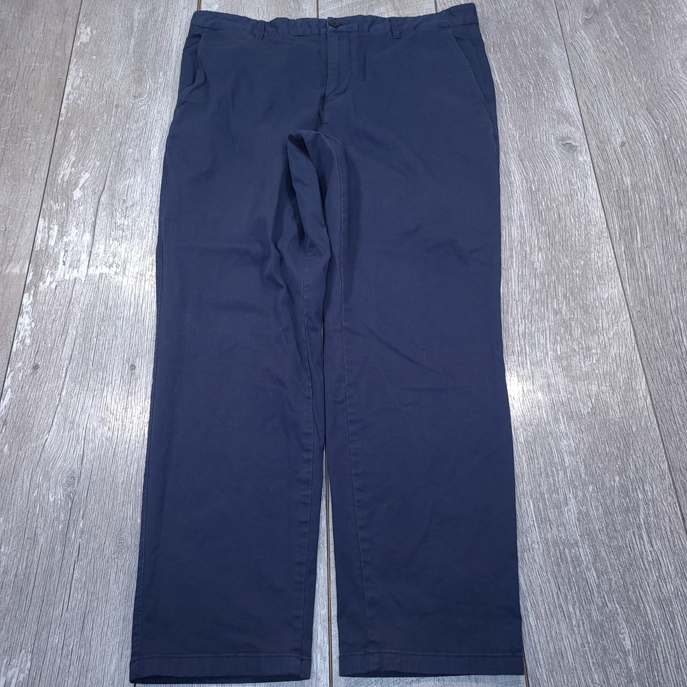 Everlane Chino Pants Mens 38x29 Navy Blue Slim Fit Cotton Stretch Trousers